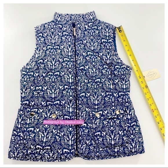 St. Johns Bay Navy Blue Woodland  quilted Vest szS - Picture 4 of 8